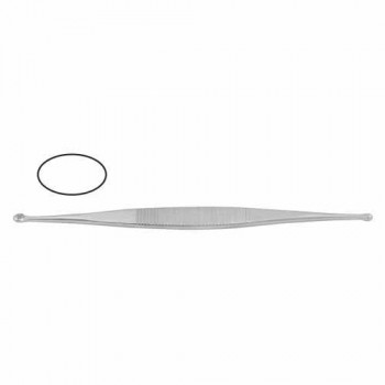 Williger Bone Curette Double Ended - Oval/Oval - Fig. 0/Fig. 1 Stainless Steel, 13.5 cm - 5 1/4"